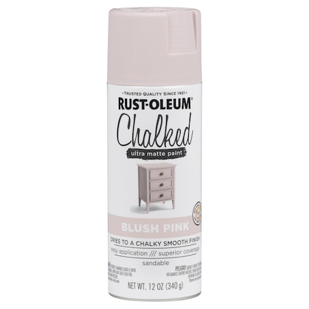 Rust-Oleum Spray Paint, Blush Pink, Matte, Oil, 12 oz 302594